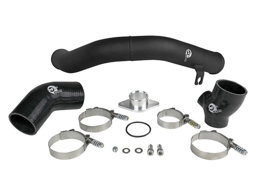 aFe BladeRunner 2.5in Aluminium Hot Side Charge Pipe 15-20 Subaru WRX 2.0T - Black Precision R