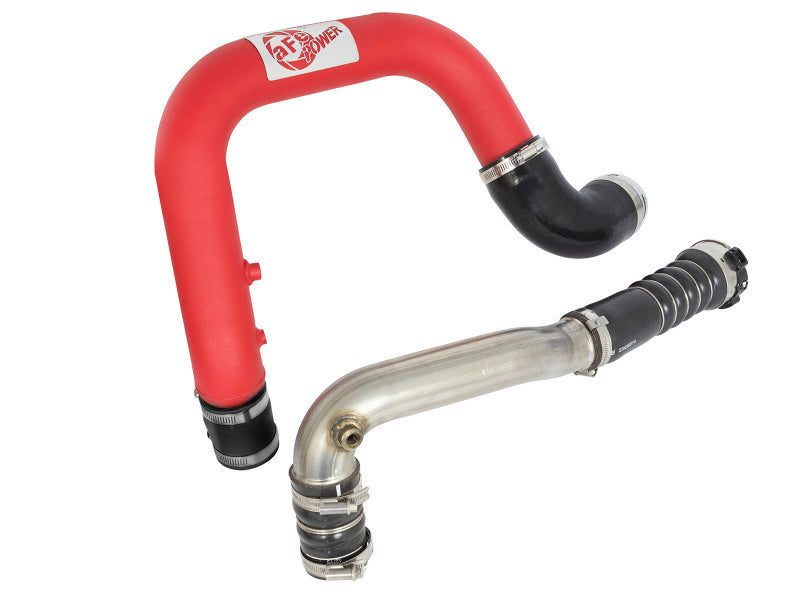 aFe BladeRunner 2.5in Red IC Tube Hot Side w/ Coupling & Clamp Kit 2016 GM Colorado/Canyon 2.8L Precision R