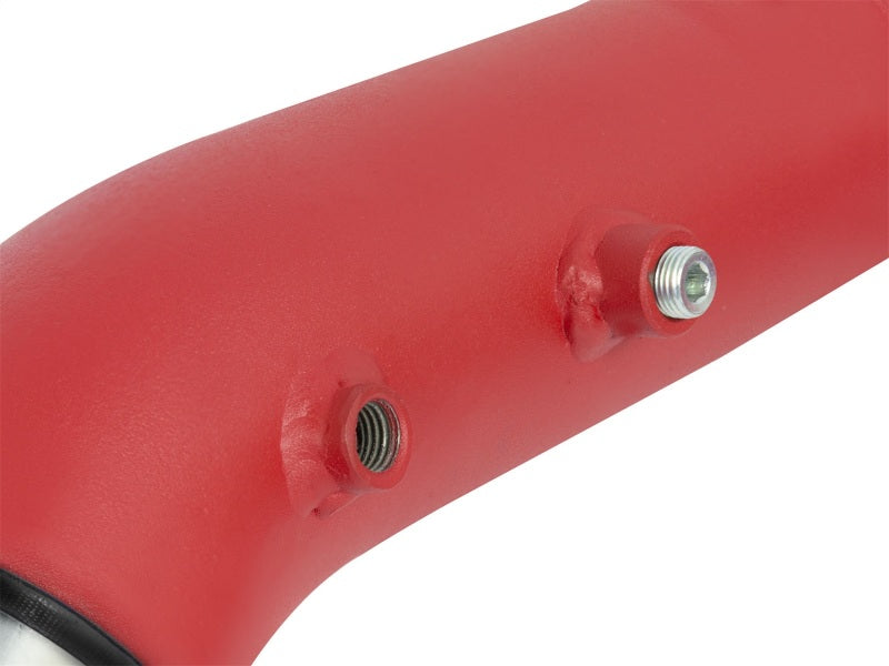 aFe BladeRunner 2.5in Red IC Tube Hot Side w/ Coupling & Clamp Kit 2016 GM Colorado/Canyon 2.8L Precision R