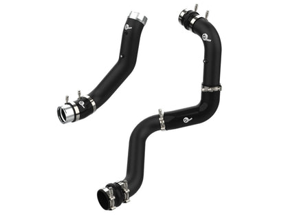 aFe BladeRunner Black 3in Aluminum Charge Pipe Kit 20-21 GM Diesel Trucks V8-6.6L (td) L5P Precision R