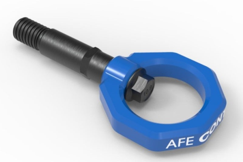 aFe Control Rear Tow Hook Blue 20-21 Toyota GR Supra (A90) Precision R