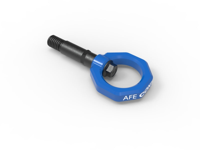 aFe Control Rear Tow Hook Blue 20-21 Toyota GR Supra (A90) Precision R