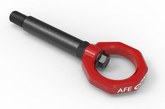 aFe Control Rear Tow Hook Red BMW F-Chassis 2/3/4/M Precision R