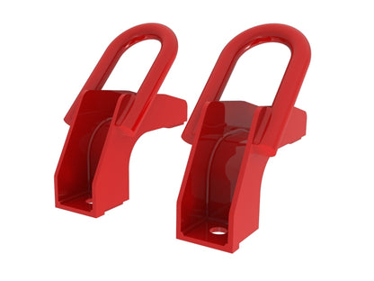 aFe Front Tow Hook Red 2022 Toyota Tundra 3.5L V6 Precision R