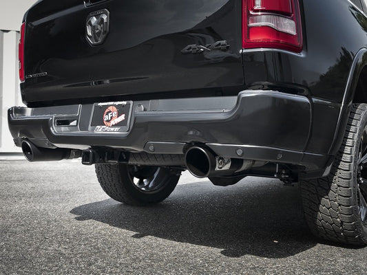 aFe Gemini XV 3in 304 SS Cat-Back Exhaust 19-21 Ram 1500 V8 5.7L Hemi w/ Black Tips Precision R