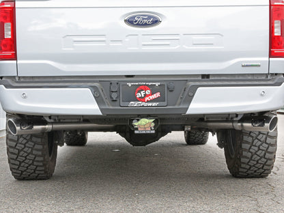 aFe Gemini XV 3in 304 SS Cat-Back Exhaust 2021 Ford F-150 V6 2.7L/3.5L (tt)/V8 5.0L w/ Polished Tips Precision R