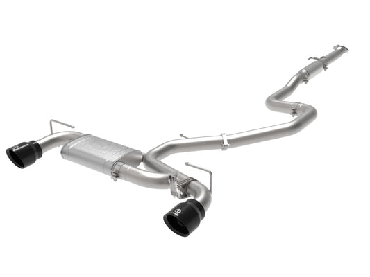 aFe Hyundai Veloster N 21-22 L4-2.0L (t) Takeda Cat-Back Exhaust System- Black Tips Precision R