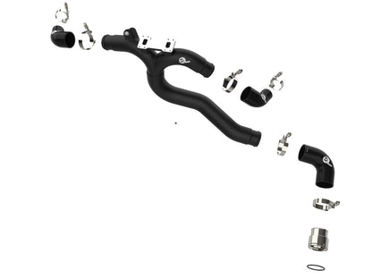 aFe Kia Stinger 18-22 V6-3.3L (tt) BladeRunner Hot Charge Pipe- Black Precision R