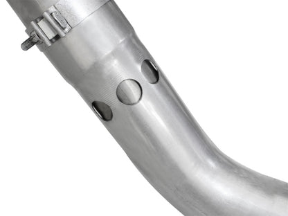 aFe LARGE BORE HD 4in 409-SS DPF-Back Exhaust w/Polished Tip 11-14 Ford Diesel Trucks V8-6.7L (td) Precision R