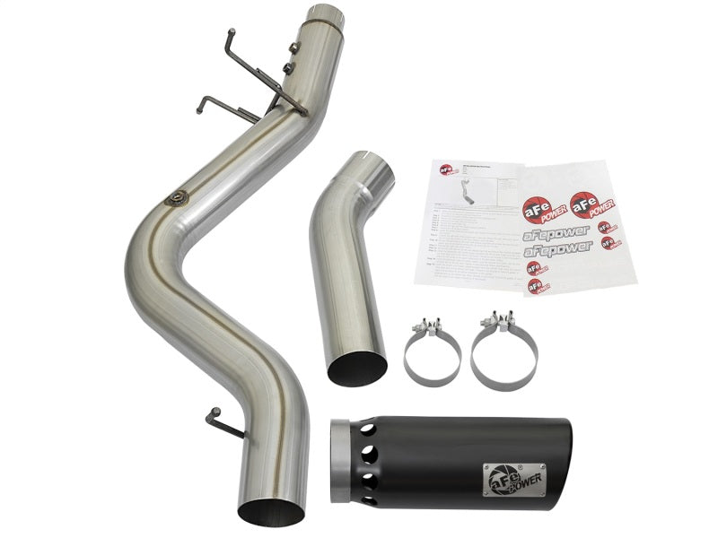 aFe LARGE BORE HD 5in 409-SS DPF-Back Exhaust w/Black Tip 2017 GM Duramax V8-6.6L (td) L5P Precision R