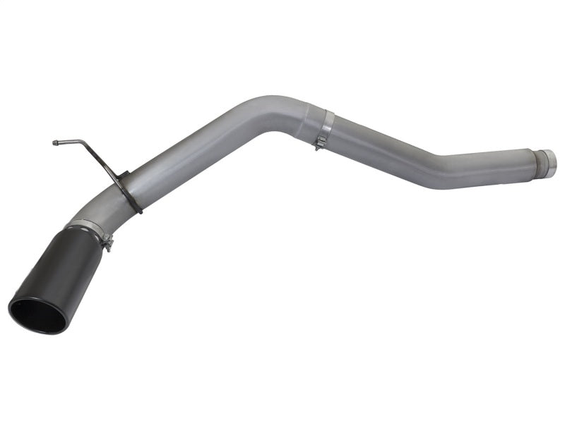 aFe LARGE BORE HD 5in DPF-Back SS Exhaust w/ Black Tip 2016 Nissan Titan 5.0L V8 (td) CC SB Precision R