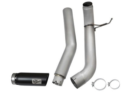 aFe LARGE BORE HD 5in DPF-Back SS Exhaust w/ Black Tip 2016 Nissan Titan 5.0L V8 (td) CC SB Precision R