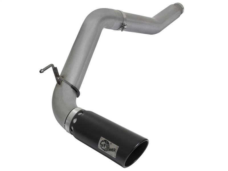 aFe LARGE BORE HD 5in DPF-Back SS Exhaust w/ Black Tip 2016 Nissan Titan 5.0L V8 (td) CC SB Precision R