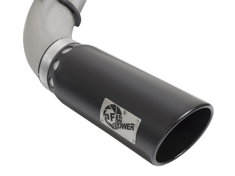 aFe LARGE BORE HD 5in DPF-Back SS Exhaust w/ Black Tip 2016 Nissan Titan 5.0L V8 (td) CC SB Precision R