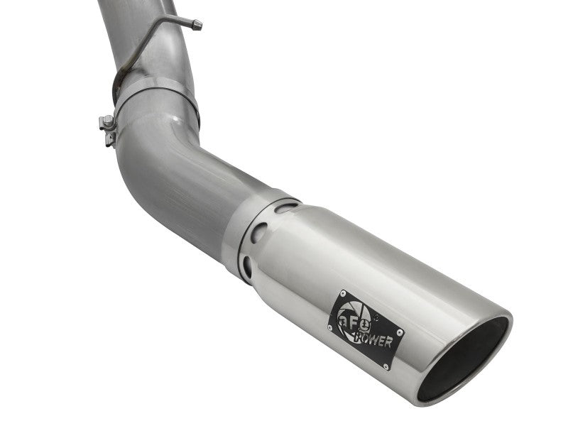 aFe LARGE Bore HD 5in Exhausts DPF-Back SS w/ Pol Tips 16-17 GM Diesel Truck V8-6.6L (td) LML/L5P Precision R