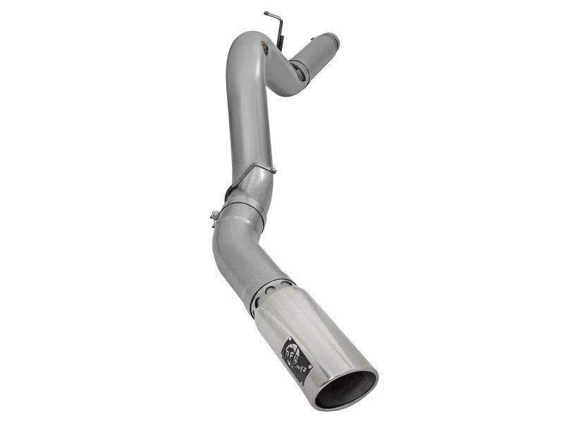 aFe LARGE Bore HD 5in Exhausts DPF-Back SS w/ Pol Tips 16-17 GM Diesel Truck V8-6.6L (td) LML/L5P Precision R