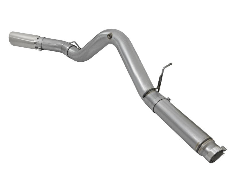 aFe LARGE Bore HD 5in Exhausts DPF-Back SS w/ Pol Tips 16-17 GM Diesel Truck V8-6.6L (td) LML/L5P Precision R