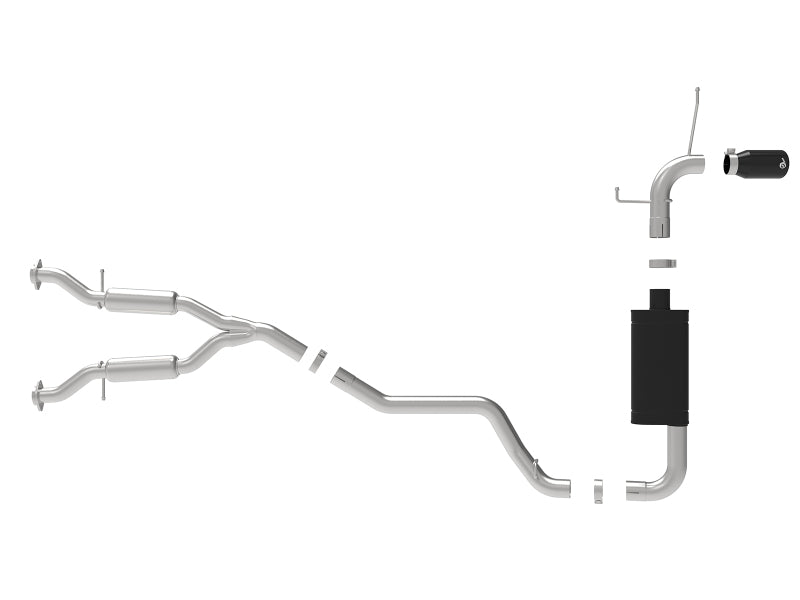 aFe Large Bore HD 3in 304 SS Cat-Back Exhaust w/ Black Tips 14-19 Jeep Grand Cherokee (WK2) V6-3.6L Precision R