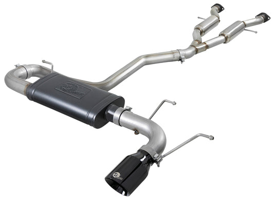 aFe Large Bore HD 3in 304 SS Cat-Back Exhaust w/ Black Tips 14-19 Jeep Grand Cherokee (WK2) V6-3.6L Precision R