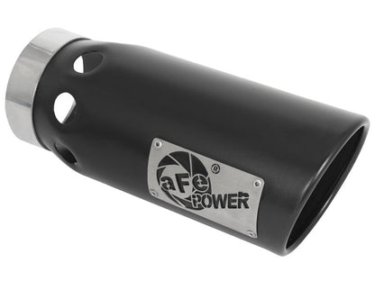 aFe Large Bore-HD 4in 409SS DPF-Back Exhaust System w/Black Tip 20 GM Diesel Trucks V8-6.6L (td) L5P Precision R