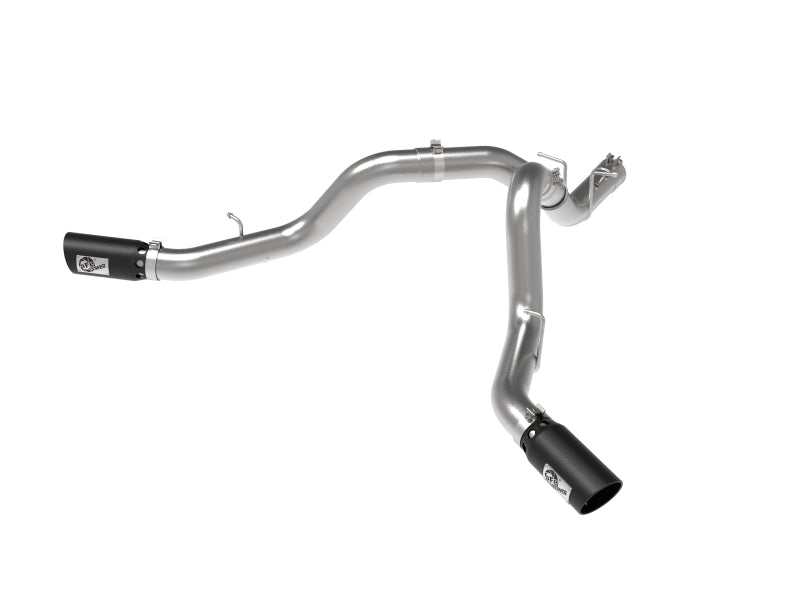 aFe Large Bore-HD 4in 409SS DPF-Back Exhaust System w/Black Tip 20 GM Diesel Trucks V8-6.6L (td) L5P Precision R