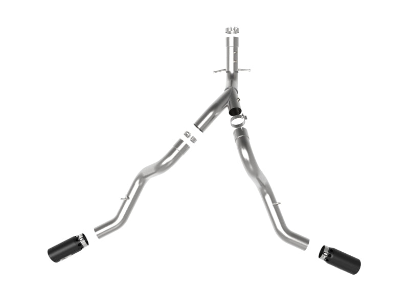 aFe Large Bore-HD 4in 409SS DPF-Back Exhaust System w/Black Tip 20 GM Diesel Trucks V8-6.6L (td) L5P Precision R