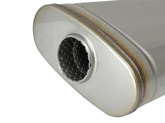 aFe MACH Force XP 304 Stainless Steel Muffler 2.5in Center/Offset 18in L x 9in W x 4in H Precision R