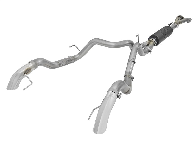 aFe MACH Force-XP Cat-Back Exhaust w/ Dual Hi-Tuck Pol Tips 17-18 Ford F-150 Raptor V6-3.5L Precision R