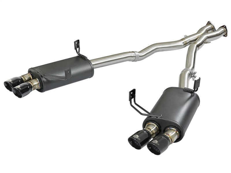 aFe MACH Force-Xp 2-1/2in 304 SS Cat-Back Exhaust w/ Black Tips 05-08 BMW Z4 M Coupe (E86) L6 3.2L Precision R