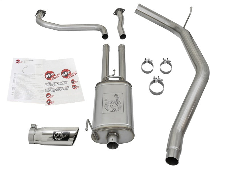 aFe MACH Force-Xp 2-1/2in Cat-Back Exhaust System w/ Polished Tip 16-17 Nissan Titan XD V8 5.6L Precision R