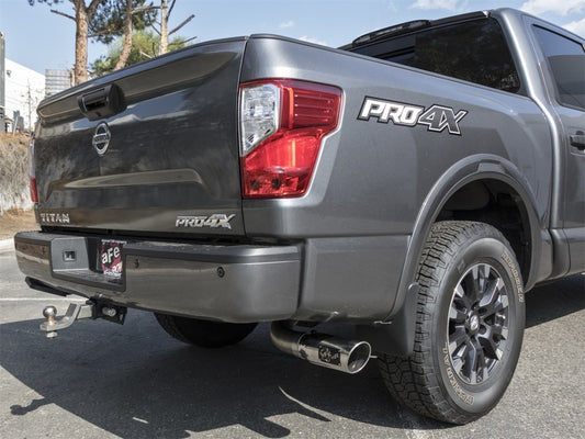 aFe MACH Force-Xp 2-1/2in Cat-Back Exhaust System w/ Polished Tip 16-17 Nissan Titan XD V8 5.6L Precision R