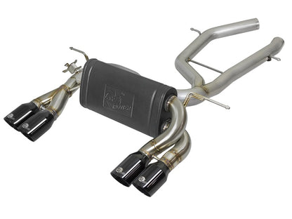 aFe MACH Force-Xp 2-1/2in SS Axle Back Exhaust w/Black Tips 15+ BMW M3/M4 (F80/F82) L6 3.0L (tt) S55 Precision R