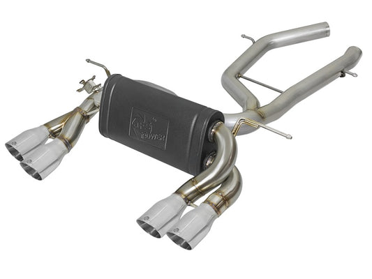 aFe MACH Force-Xp 2-1/2in SS Axle Back Exhaust w/Polished Tips 15+ BMW M3/M4 (F80/F82) L6 3.0L (tt) Precision R