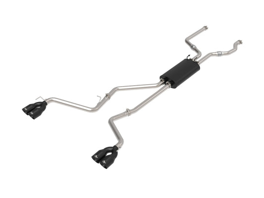 aFe MACH Force-Xp 2.5in. 304 SS C/B Exhaust 20-21 Ford Explorer V6-3.0L - Black Tip Precision R