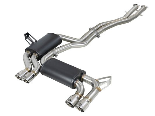 aFe MACH Force-Xp 2.5in 304 SS Cat-Back Exhaust w/ Polished Tips 01-06 BMW M3 Precision R