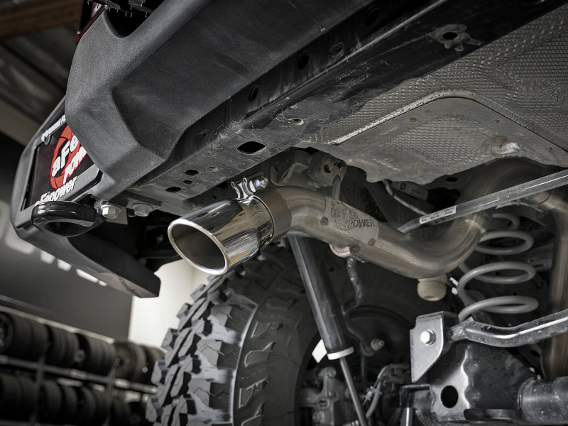 aFe MACH Force-Xp 2.5in 409SS Axle-Back Hi-Tuck Exh Sys w/ Pol Tip 18-20 Jeep Wrangler (JL) V6 3.6L Precision R