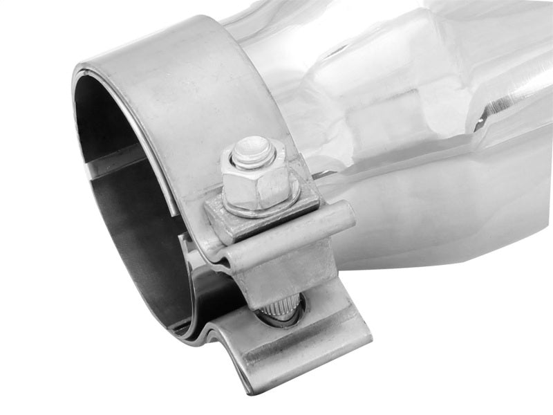 aFe MACH Force-Xp 2.5in Inlet x 3-1/2in Outlet x 6in Length 2.5in 304 Stainless Steel Exhaust Tip Precision R