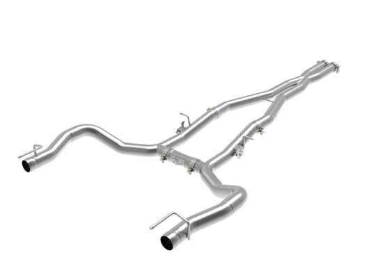 aFe MACH Force-Xp 3in 304 SS Cat-Back Exhaust 15-20 Dodge Charger Hellcat V8-6.2L/6.4L w/o Muffler Precision R