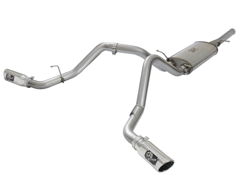 aFe MACH Force-Xp 3in CB SS Dual Exhaust w/Polished Tips 09-16 GM Silverado/Sierra 4.3L/4.8L/5.3L Precision R