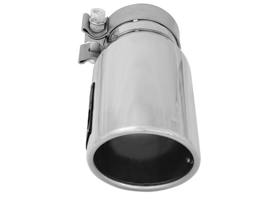 aFe MACH Force-Xp 3in Inlet x 4in Outlet x 9in Length 304 Stainless Steel Exhaust Tip Polished Precision R