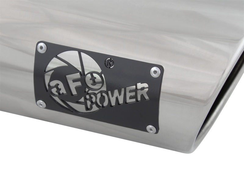 aFe MACH Force-Xp 3in Inlet x 4in Outlet x 9in Length 304 Stainless Steel Exhaust Tip Polished Precision R