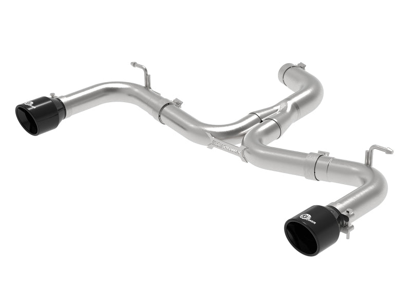 aFe MACH Force-Xp 3in to 2-1/2in Stainless Steel Axle-Back Black Exhaust - 15-17 Volkswagen GTI Precision R