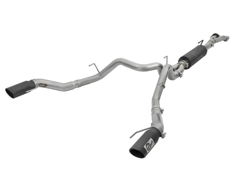 aFe MACH Force-Xp 3in to 3-1/2in 304 SS Cat-Back Exhaust w/Black Tip 17-18 Ford F-150 Raptor V6 3.5L Precision R