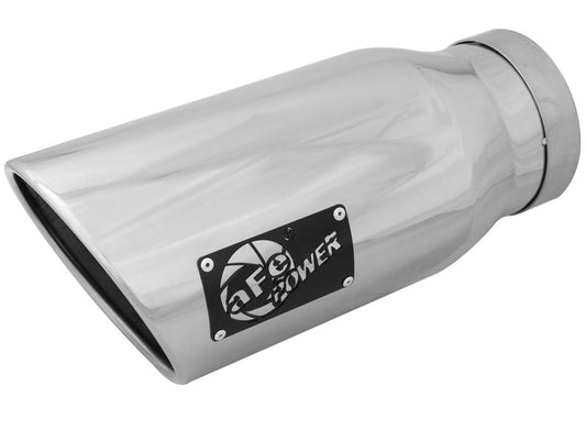 aFe MACH Force-Xp 5in Inlet x 7in Outlet x 15in length 304 Stainless Steel Exhaust Tip Precision R