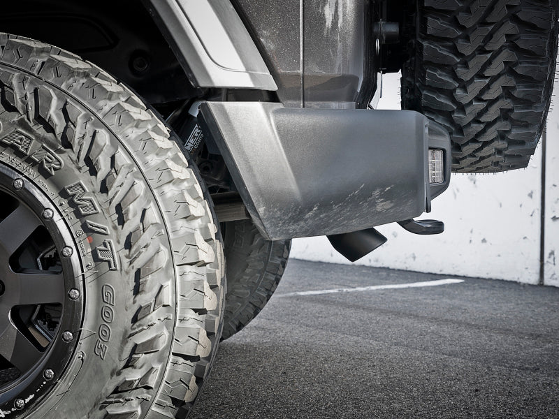 aFe MACH Force-Xp Axle-Back Exhaust System w/Black Tip 18-20 Jeep Wrangler L4-2.0T / V6-3.6L Precision R