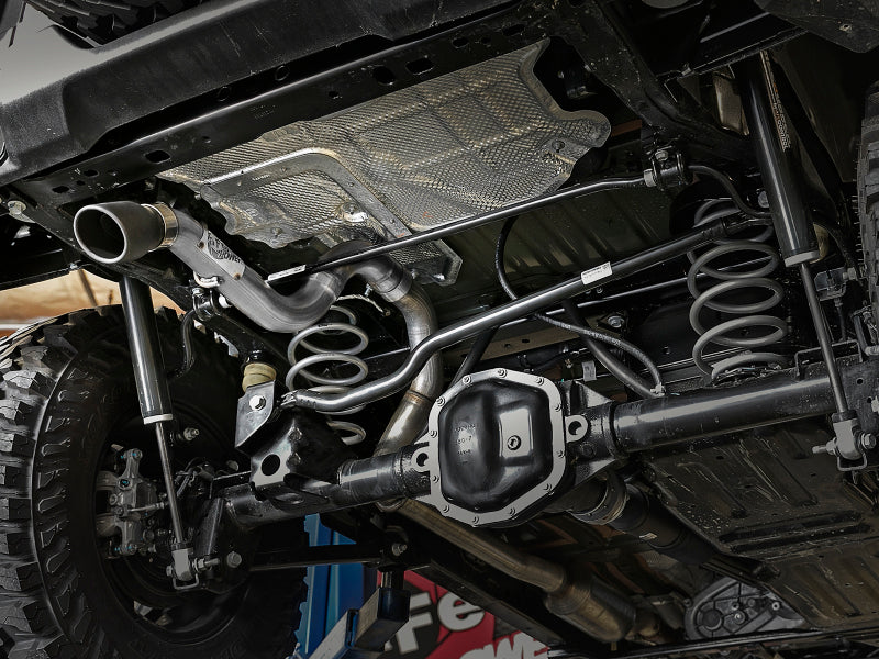 aFe MACH Force-Xp Axle-Back Exhaust System w/Black Tip 18-20 Jeep Wrangler L4-2.0T / V6-3.6L Precision R