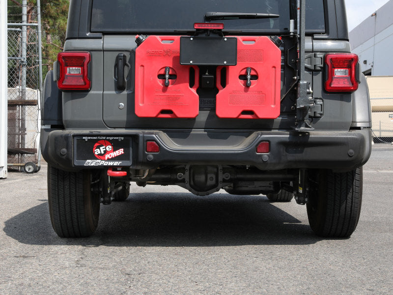 aFe MACH Force-Xp Axle-Back Exhaust System w/NoTip 18-20 Jeep Wrangler L4-2.0T / V6-3.6L Precision R