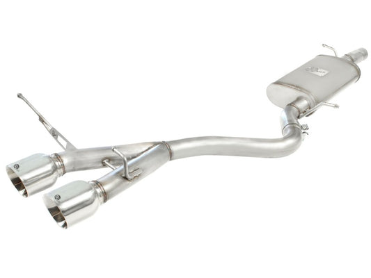 aFe MACHForce XP 2-1/2in SS-304 Cat-Back Exhausts w/ Polished Dual Tips 2008 VW Golf R32 V6-3.2L MKV Precision R