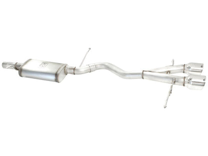 aFe MACHForce XP 2-1/2in SS-304 Cat-Back Exhausts w/ Polished Dual Tips 2008 VW Golf R32 V6-3.2L MKV Precision R