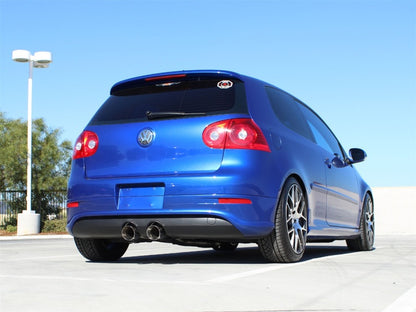 aFe MACHForce XP 2-1/2in SS-304 Cat-Back Exhausts w/ Polished Dual Tips 2008 VW Golf R32 V6-3.2L MKV Precision R